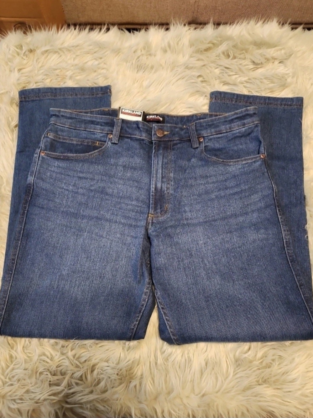Kirkland Signature Straight-Leg Dark Blue Jeans